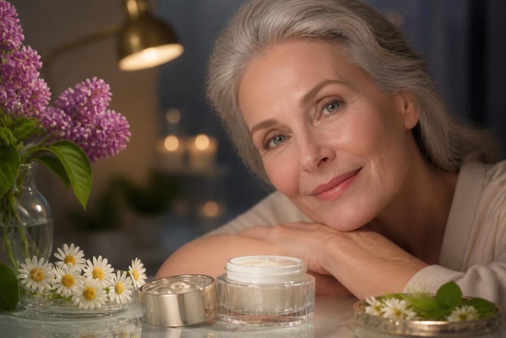 découvrez la meilleure crème de nuit pour les 60 ans, spécialement formulée pour lutter contre les signes de l'âge et nourrir la peau mature en profondeur pour un teint éclatant et raffermi.