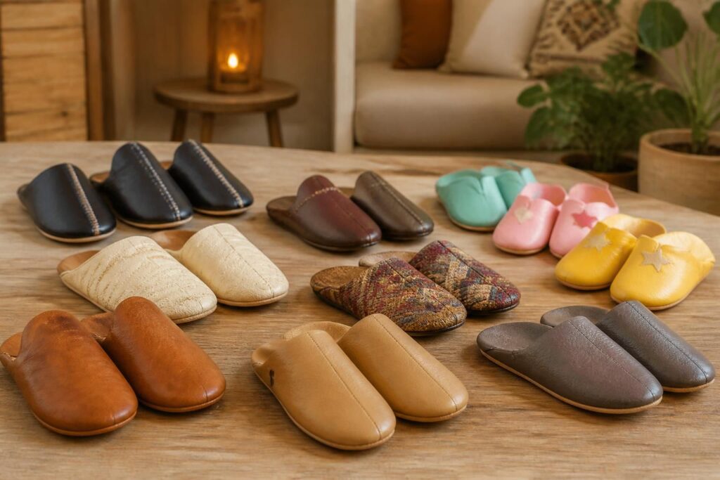 découvrez notre collection de babouches chaussons pour homme, femme et enfants alliant confort et style. des modèles variés pour toute la famille, parfaits pour la maison et les moments de détente.