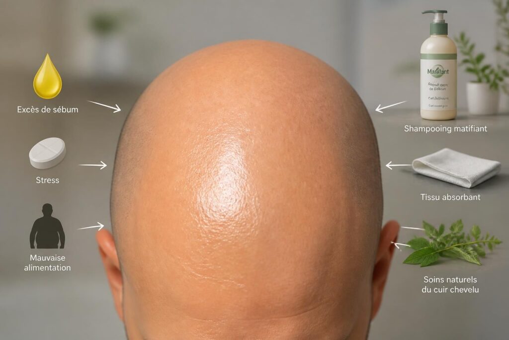 découvrez les causes du crâne chauve qui brille et trouvez des solutions efficaces pour matifier votre cuir chevelu et retrouver un aspect naturel.