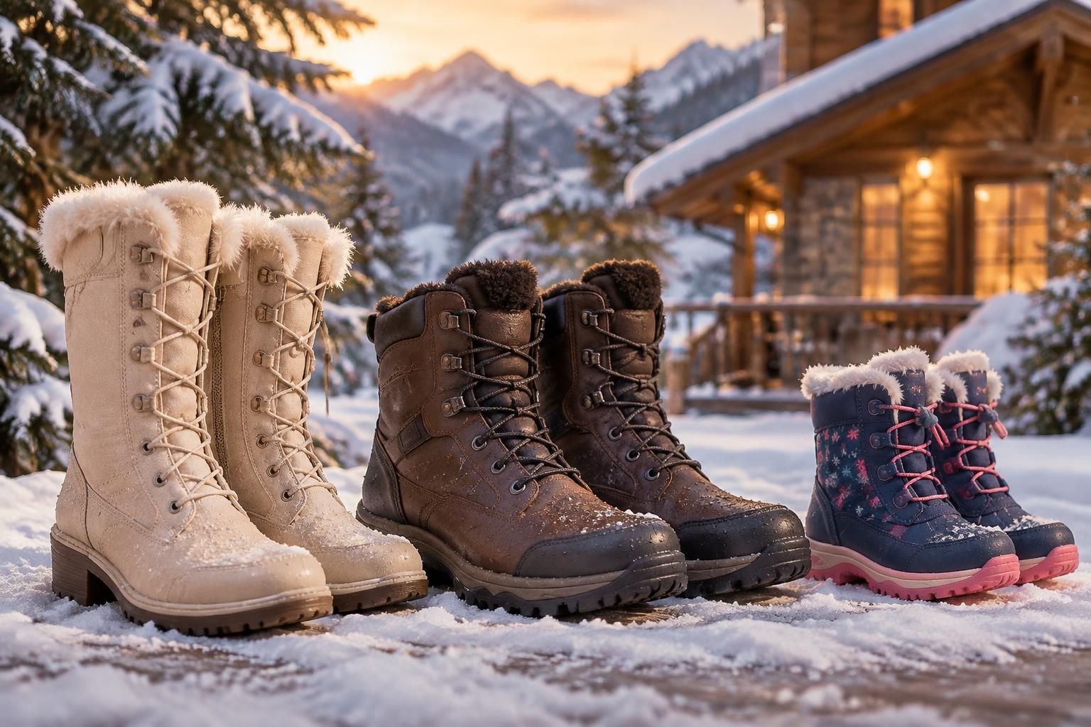 affrontez l’hiver au chaud et au sec avec nos bottes fourrées imperméables pour femme, homme et enfant : confort, protection et styles variés.