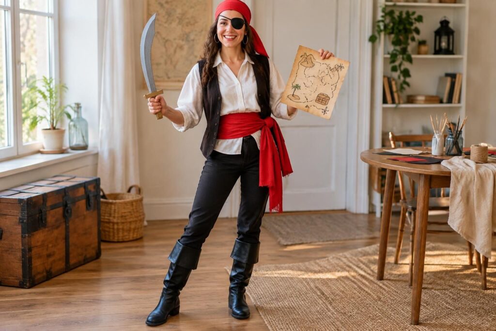 découvrez des idées faciles pour créer un déguisement de pirate maison pour femme : accessoires, vêtements et astuces diy pour un look réussi.