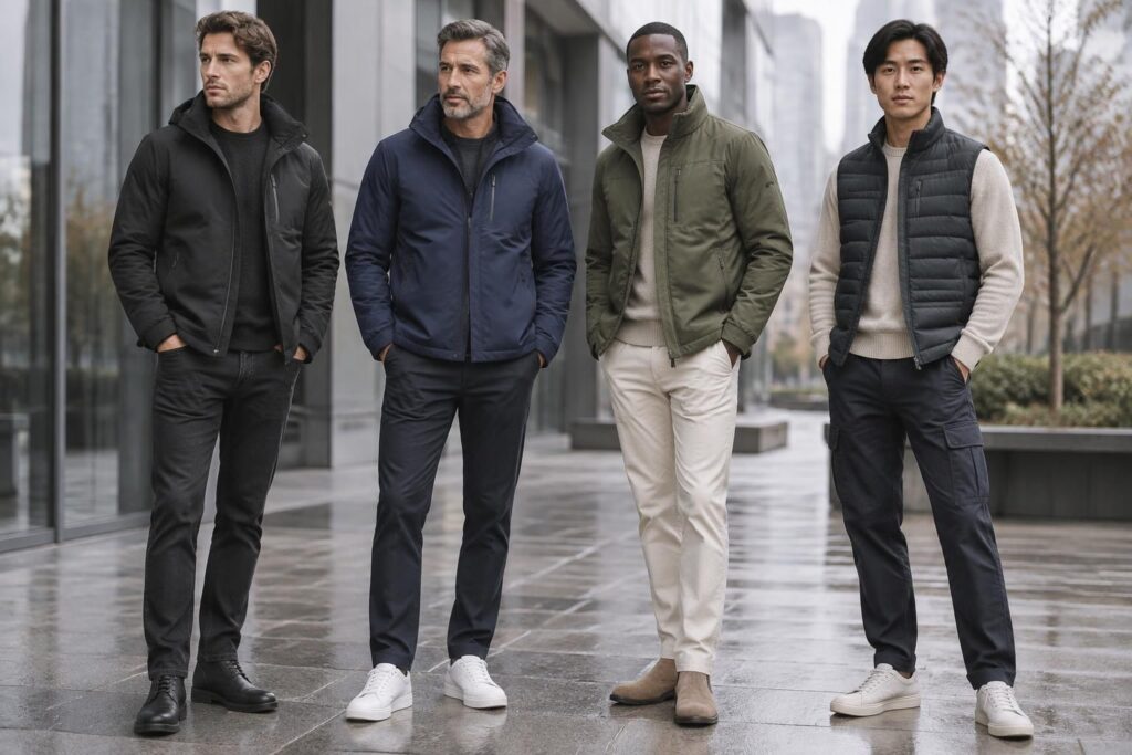 découvrez les vestes pjs pour homme : modèles noirs, bleus ou kaki, versions sans manches et conseils pour choisir le style adapté à vos envies.