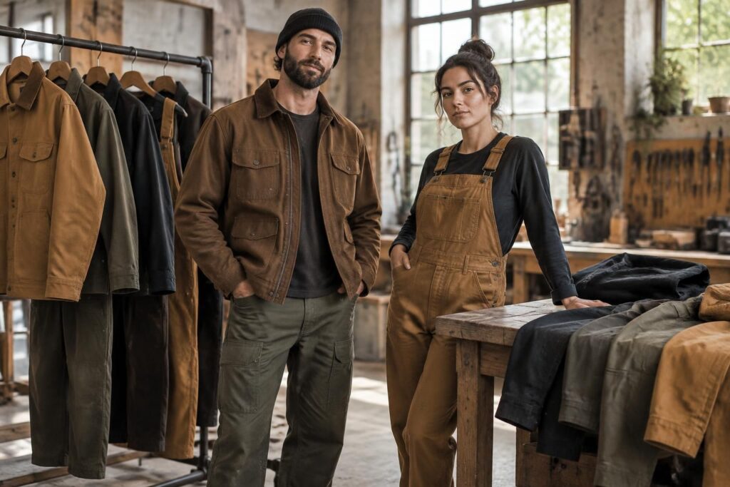 découvrez les vêtements de travail carhartt : vestes et combinaisons pour homme et femme, conçues pour allier confort, résistance et praticité.